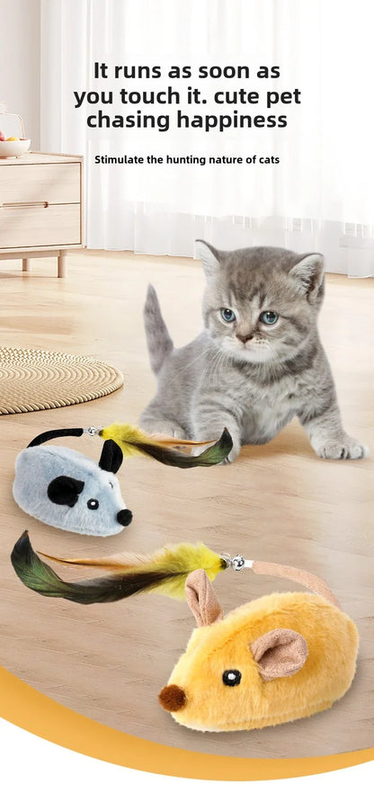 The Mouse Patrol: Remote Control Moving Mouse Cat Toy, Rechargeable