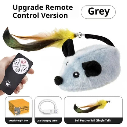 The Mouse Patrol: Remote Control Moving Mouse Cat Toy, Rechargeable