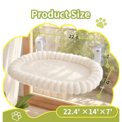 The Cloud Nine Perch: Foldable Cat Window Bed, Holds 40 lbs