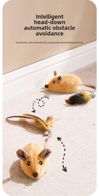 The Mouse Patrol: Remote Control Moving Mouse Cat Toy, Rechargeable