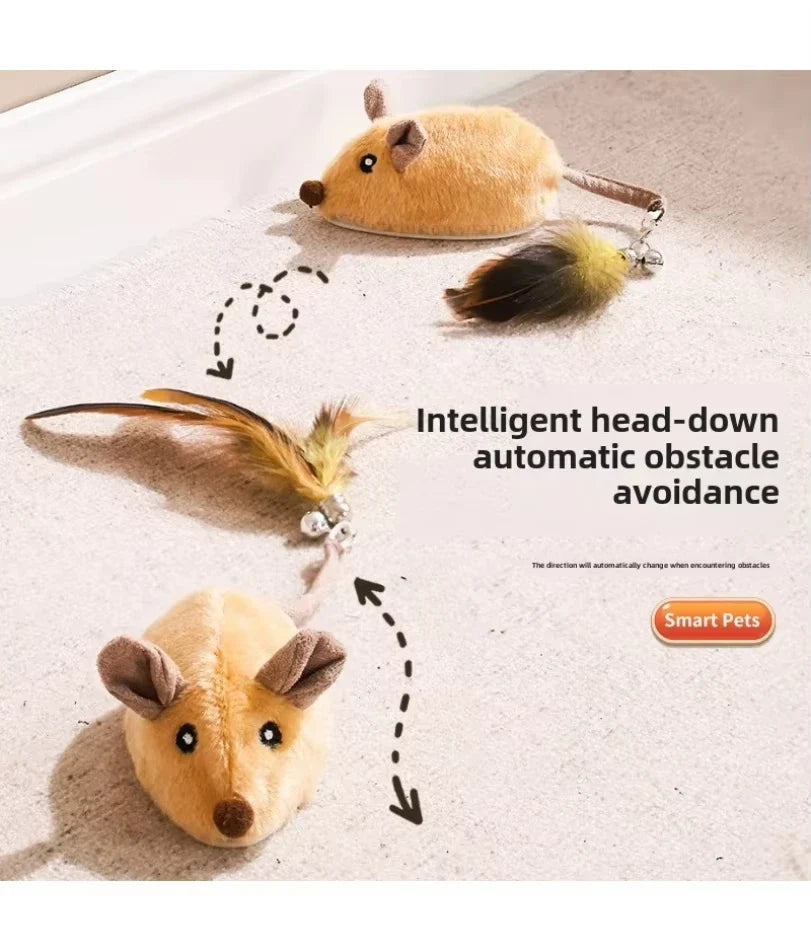The Mouse Patrol: Remote Control Moving Mouse Cat Toy, Rechargeable