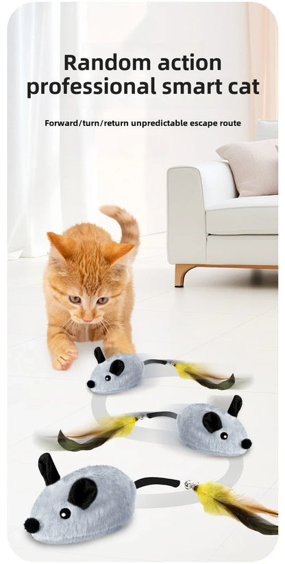 The Mouse Patrol: Remote Control Moving Mouse Cat Toy, Rechargeable