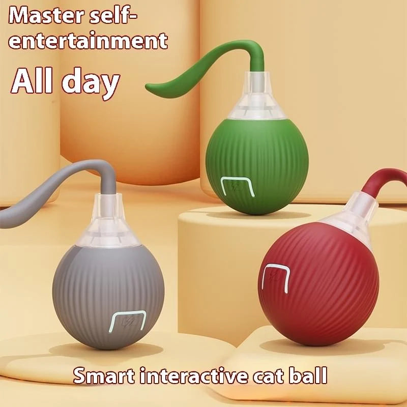 Zoomie Ball: Self-Rolling Interactive Cat Ball with Chirping Sounds